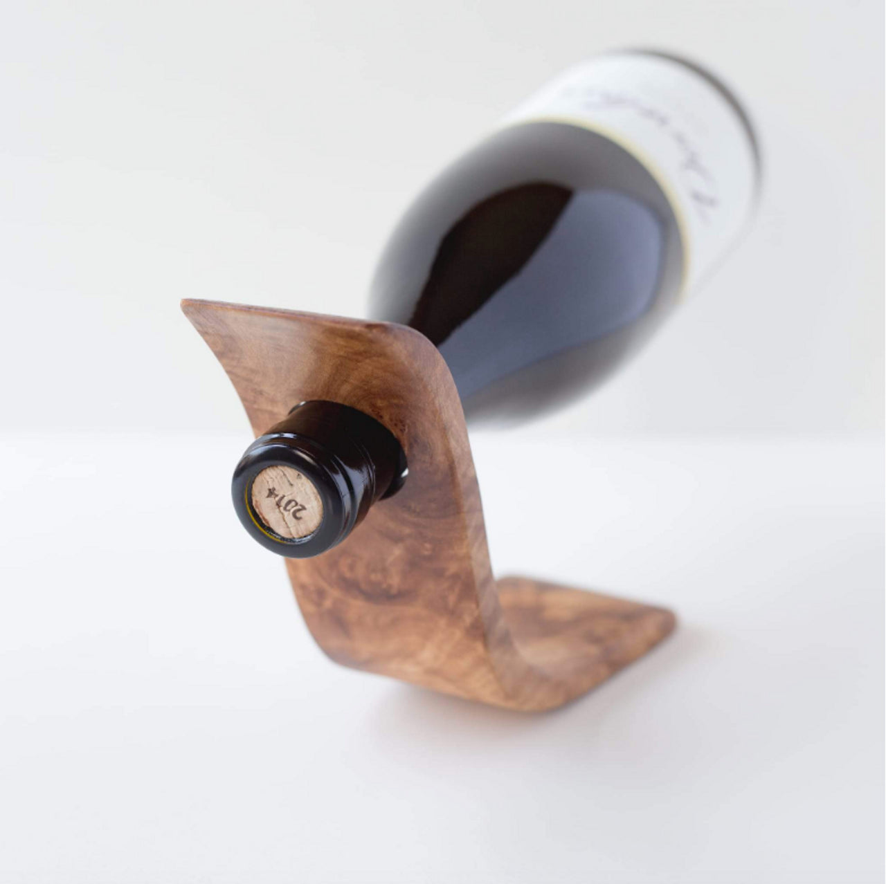 Olivewood Wine Bottle Balance - Step