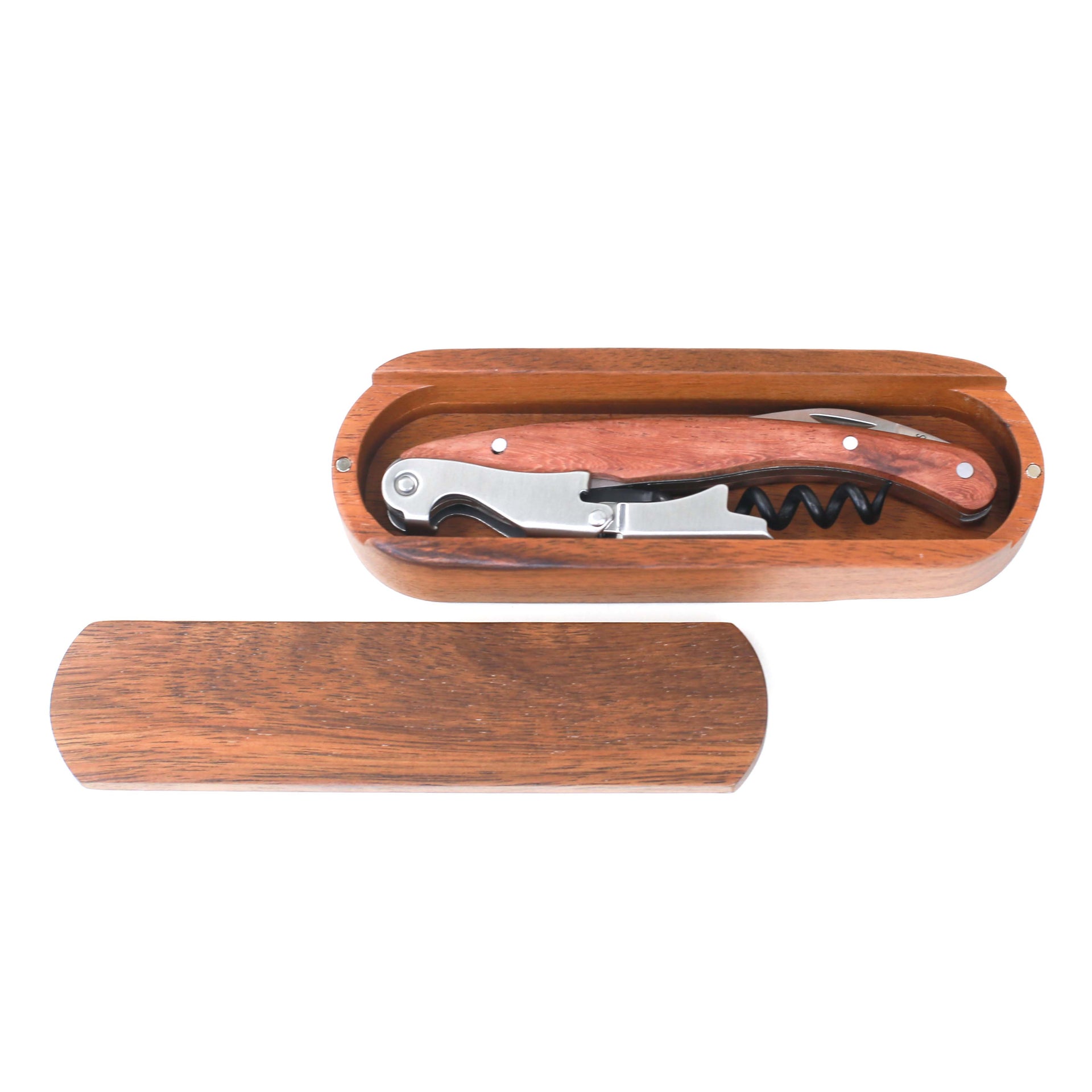 Acacia Wood Corkscrew Gift Box